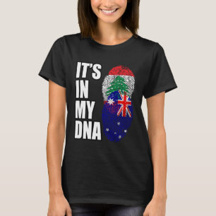Camiseta Bandera de patrimonio de ADN mixto libanés y austr