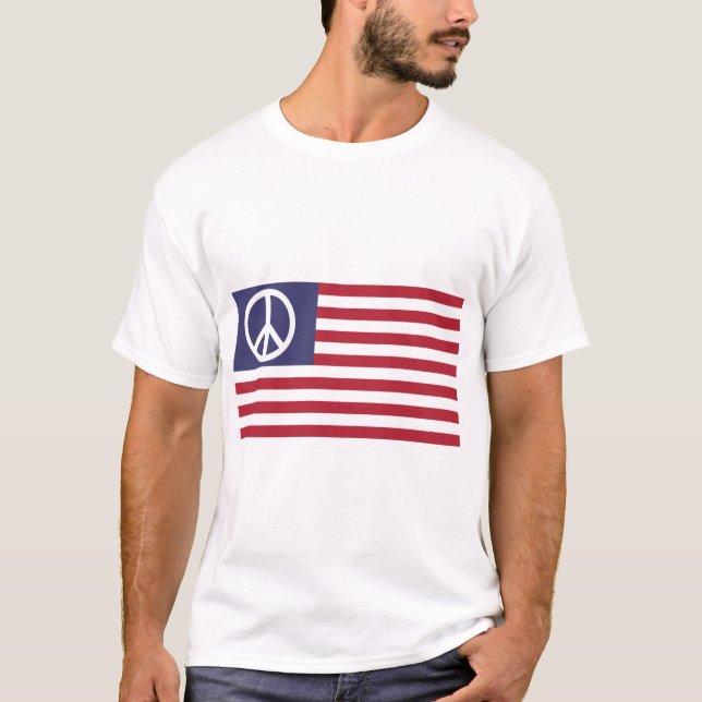 Camiseta Bandera de Paz de Estados Unidos (Anverso)
