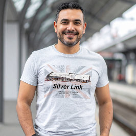 Camiseta Bandera de perfil de locomotora Silver Link LNER C