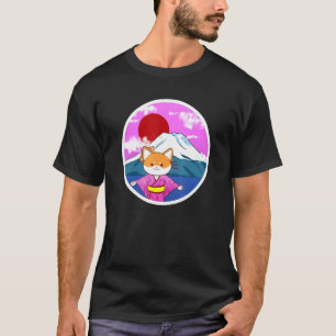 Camiseta Bandera de perro de la Universidad Shiba Inu Monta