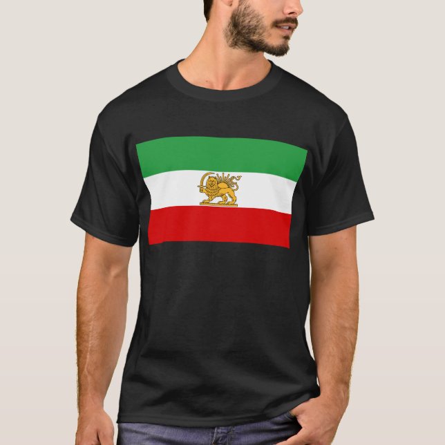 Camiseta Bandera de Persia/de Irán (1964-1980) (Anverso)