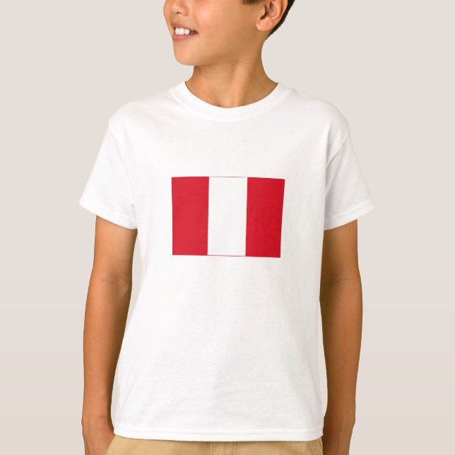 Camiseta Bandera de Perú (Anverso)