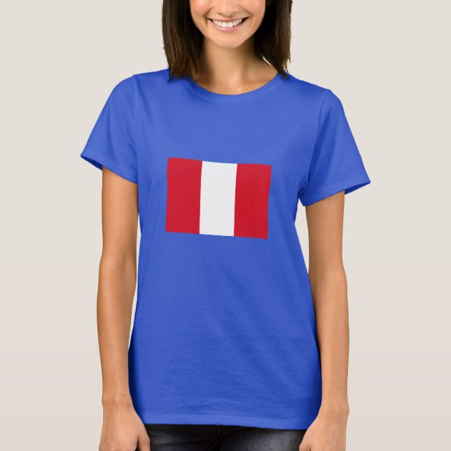 Camiseta Bandera de Perú (Anverso)