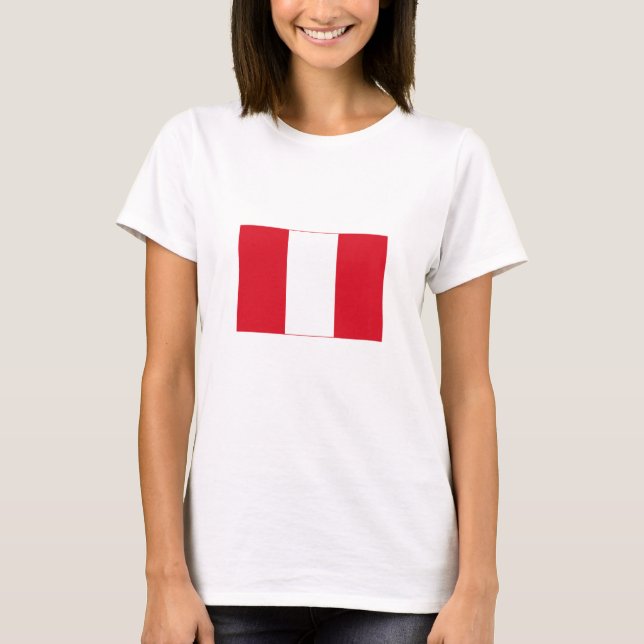 Camiseta Bandera de Perú (Anverso)