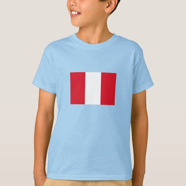 Camiseta Bandera de Perú (Anverso)