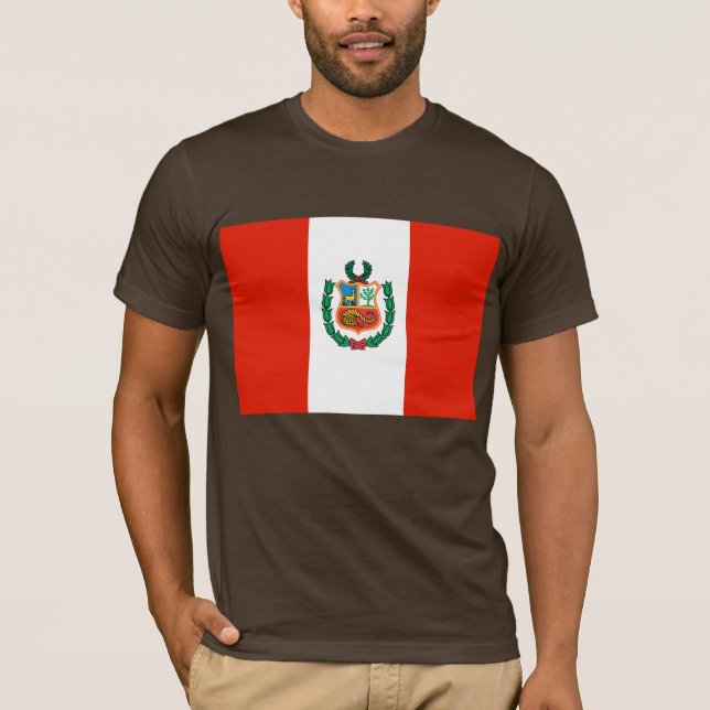 Camiseta Bandera de Perú (Anverso)