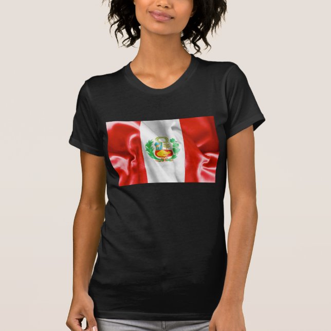 Camiseta Bandera de Perú (Anverso)