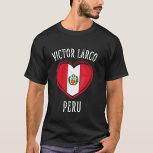 Camiseta Bandera de Perú Corazón Ciudad Victor Larco