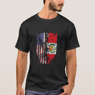 Camiseta Bandera de Perú de Estados Unidos crece en Perú