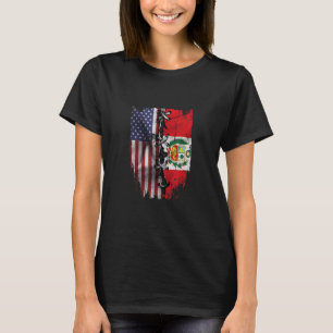 Camiseta Bandera de Perú de Estados Unidos crece en Perú
