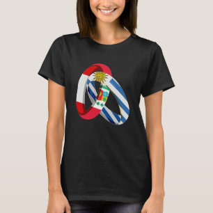 Camiseta Bandera de Perú Uruguay Anillo de Crecimiento Matr