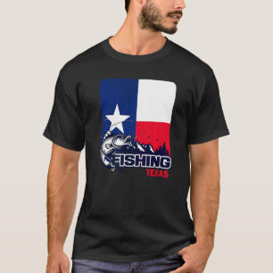 Camiseta Bandera De Pesca De Texas En Texas