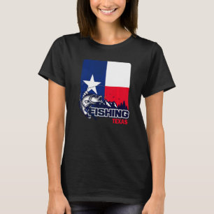 Camiseta Bandera De Pesca De Texas En Texas