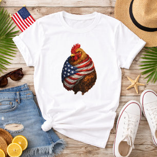 Camiseta Bandera de pollo americana