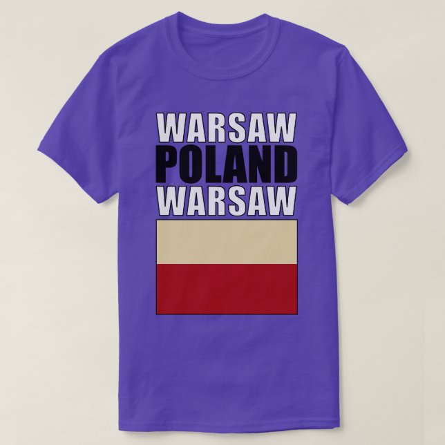 Camiseta Bandera de Polonia (Diseño del anverso)