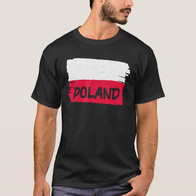Camiseta Bandera de Polonia (Anverso)