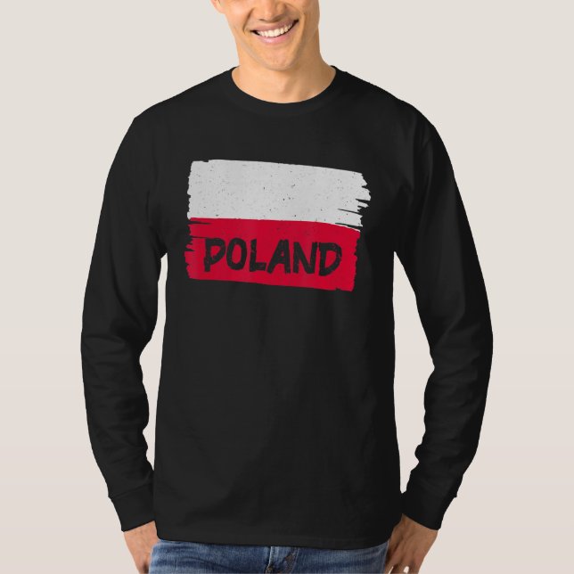 Camiseta Bandera de Polonia (Anverso)