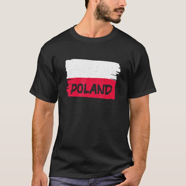 Camiseta Bandera de Polonia (Anverso)
