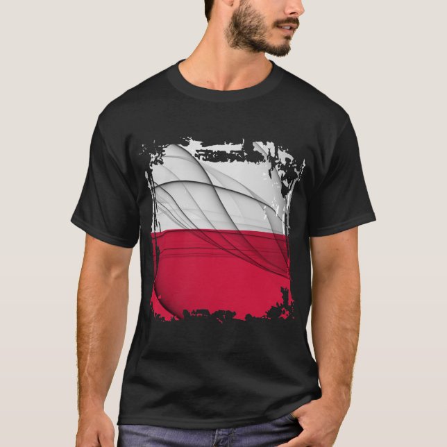 Camiseta Bandera de Polonia (Anverso)