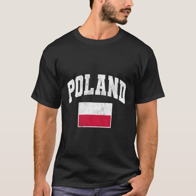 Camiseta Bandera de Polonia (Anverso)