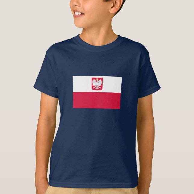Camiseta Bandera de Polonia (Anverso)
