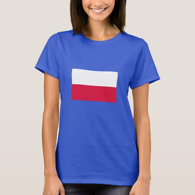 Camiseta Bandera de Polonia (Anverso)