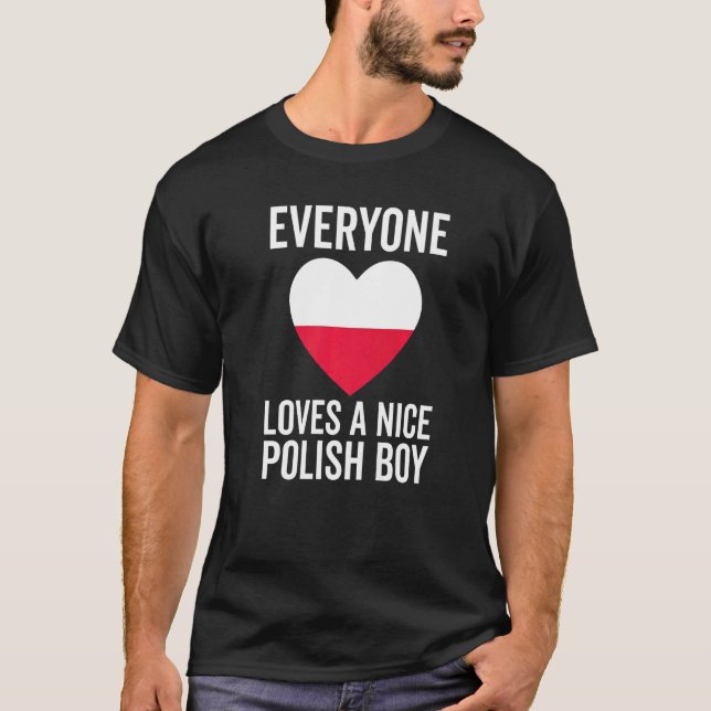 Camiseta Bandera de Polonia a todo el mundo le gusta un bue (Anverso)