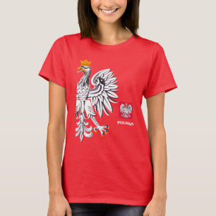 Camiseta Bandera de Polonia, Águila y moda Polonia Polska /