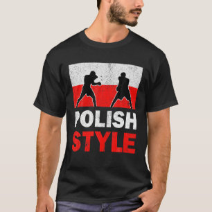 Camiseta Bandera de Polonia Club de Boxeo Polaco Vintage