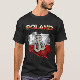 Camiseta Bandera de Polonia con texto "Polonia" y lucha con