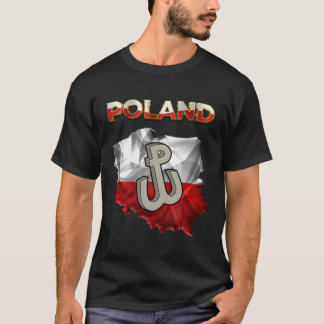Camiseta Bandera de Polonia con texto "Polonia" y lucha con