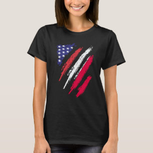 Camiseta Bandera de Polonia cultivada en Estados Unidos USA