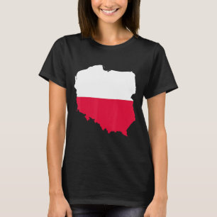 Camiseta Bandera de Polonia delinear Polonia