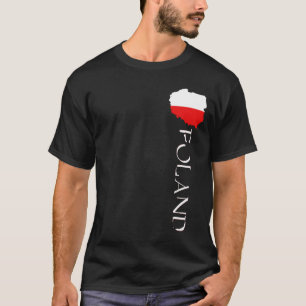 Camiseta Bandera de Polonia Mapa Polaco
