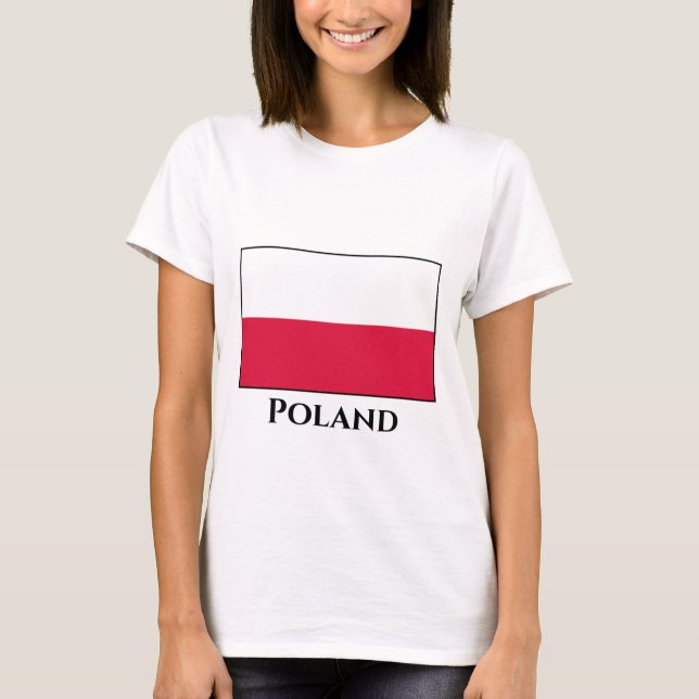 Camiseta Bandera de Polonia (Polaco) (Anverso)