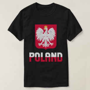 Camiseta Bandera de Polonia y Patriótico Del Escudo De Arma
