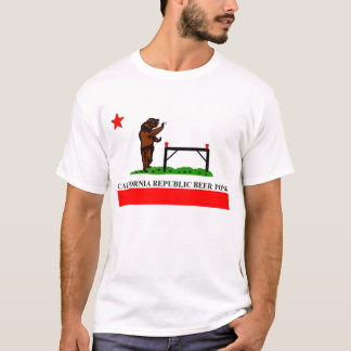 Camiseta Bandera de Pong de la cerveza de la república de