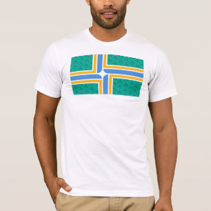 Camiseta Bandera de Portland de la alfombra del aeropuerto