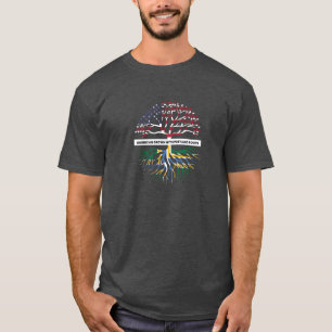 Camiseta Bandera de Portland EE. UU. Ascendencia familiar a