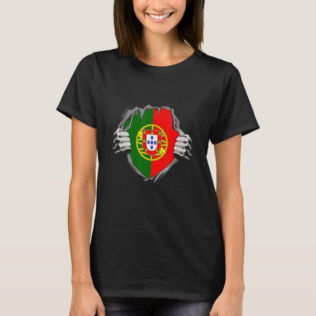 Camiseta Bandera de Portugal (Anverso)