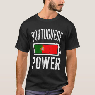 Camiseta Bandera de Portugal Batería de energía portuguesa 