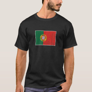 Camiseta Bandera De Portugal Con Col Nacional Portugués Vin