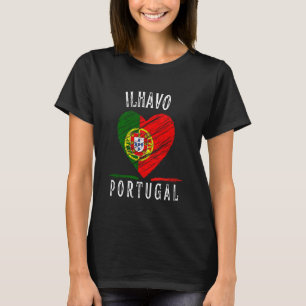 Camiseta Bandera de Portugal Corazón Ilhavo City