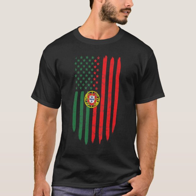 Camiseta Bandera de Portugal Padre Herencia de Madre Portug (Anverso)