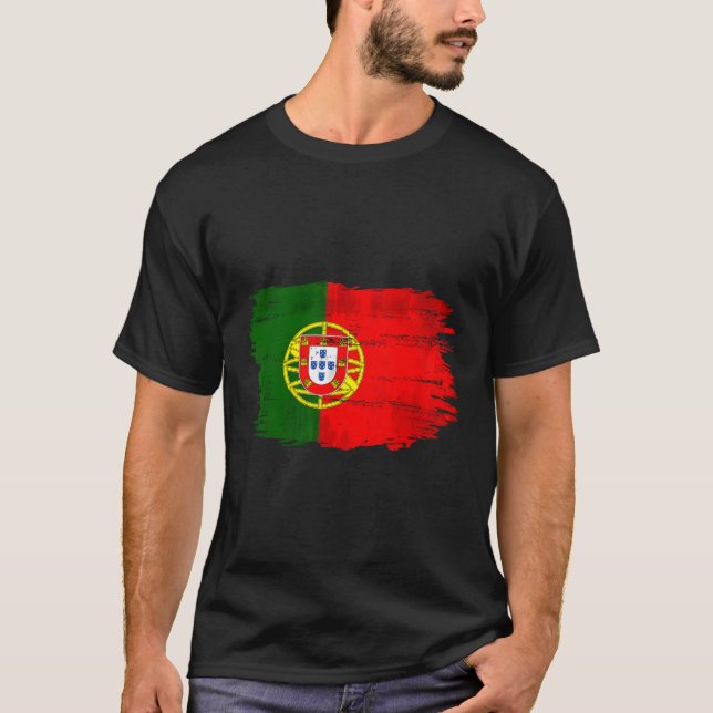 Camiseta Bandera De Portugal Para Portugués (Anverso)