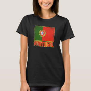 Camiseta Bandera de Portugal Vintage Retro País Orgullo Por