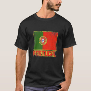 Camiseta Bandera de Portugal Vintage Retro País Orgullo Por