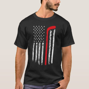 Camiseta Bandera de práctica de hockey sobre hielo de EE. U