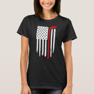 Camiseta Bandera de práctica de hockey sobre hielo de EE. U
