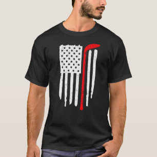 Camiseta Bandera de práctica de hockey sobre hielo de EE. U